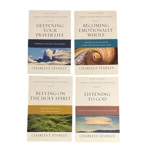 Charles F. Stanley Bible Study 4 Book Series Set